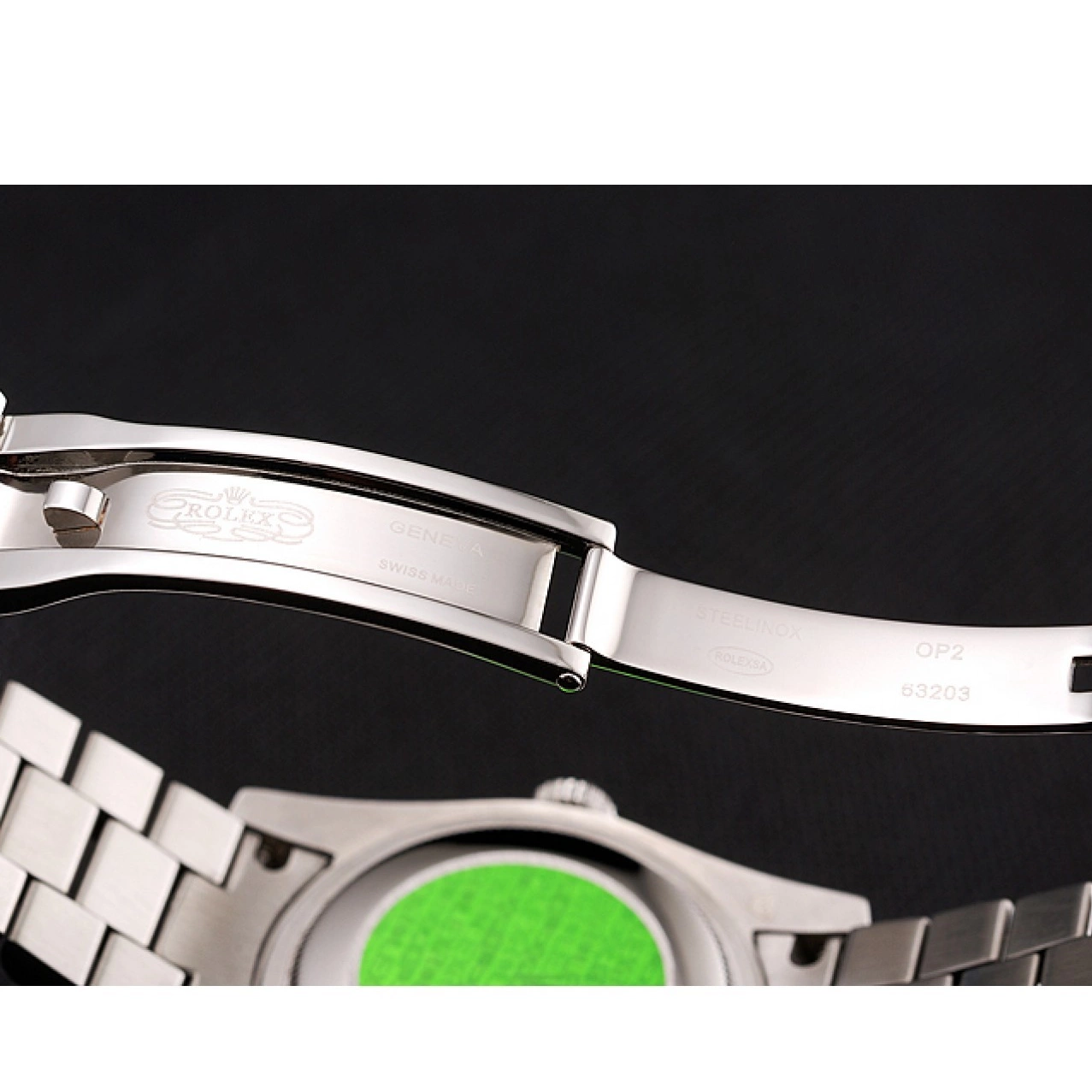 Aaa replica watch Pave Diamond Diamond Rolex Day-Date Diamond Swiss Dial Bracelet 1453950 Case 0615